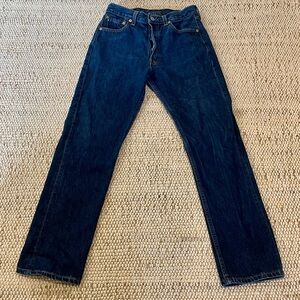 Levi's Dark Blue Straight Jeans